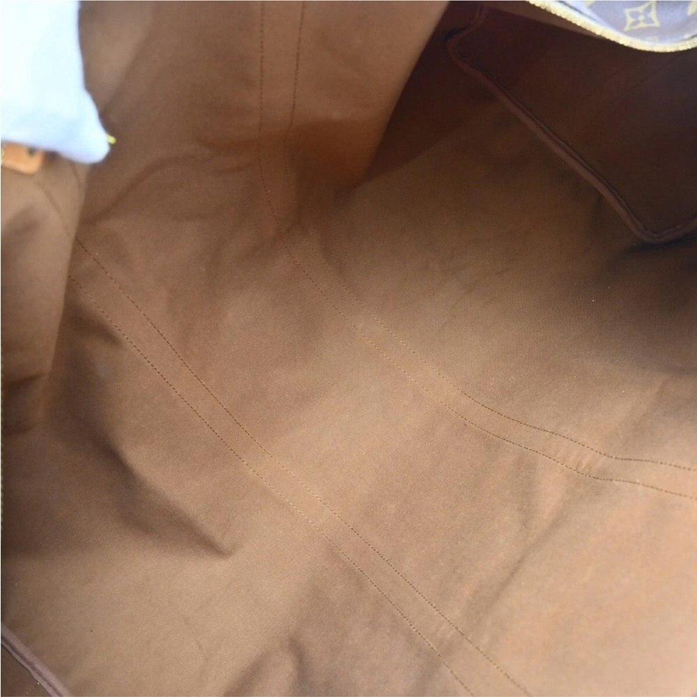 Louis Vuitton Monogram Keepall Bandouliere 60 with Vachetta Leather - Picture 6 of 9